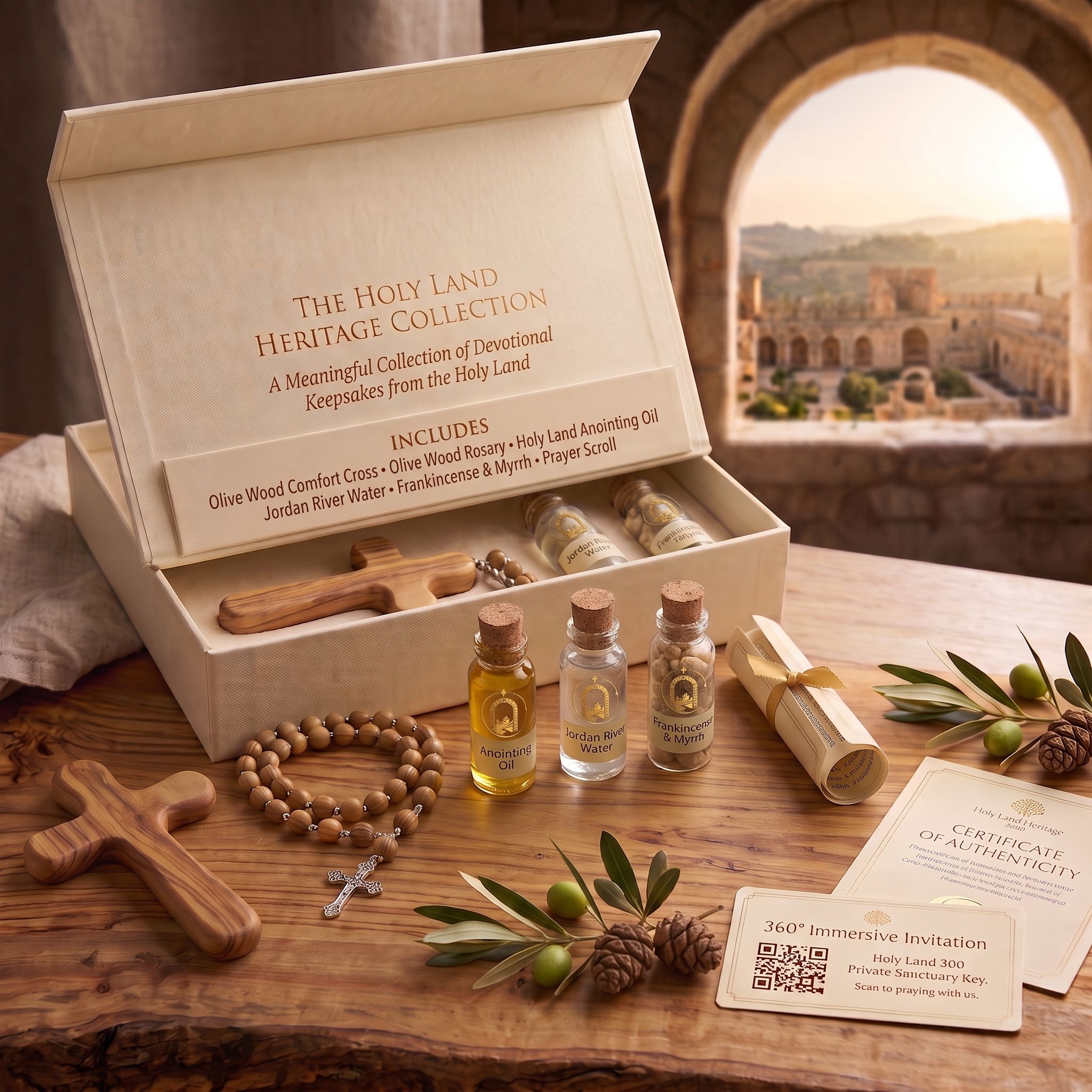 The complete Holy Land Heritage Collection in its presentation box